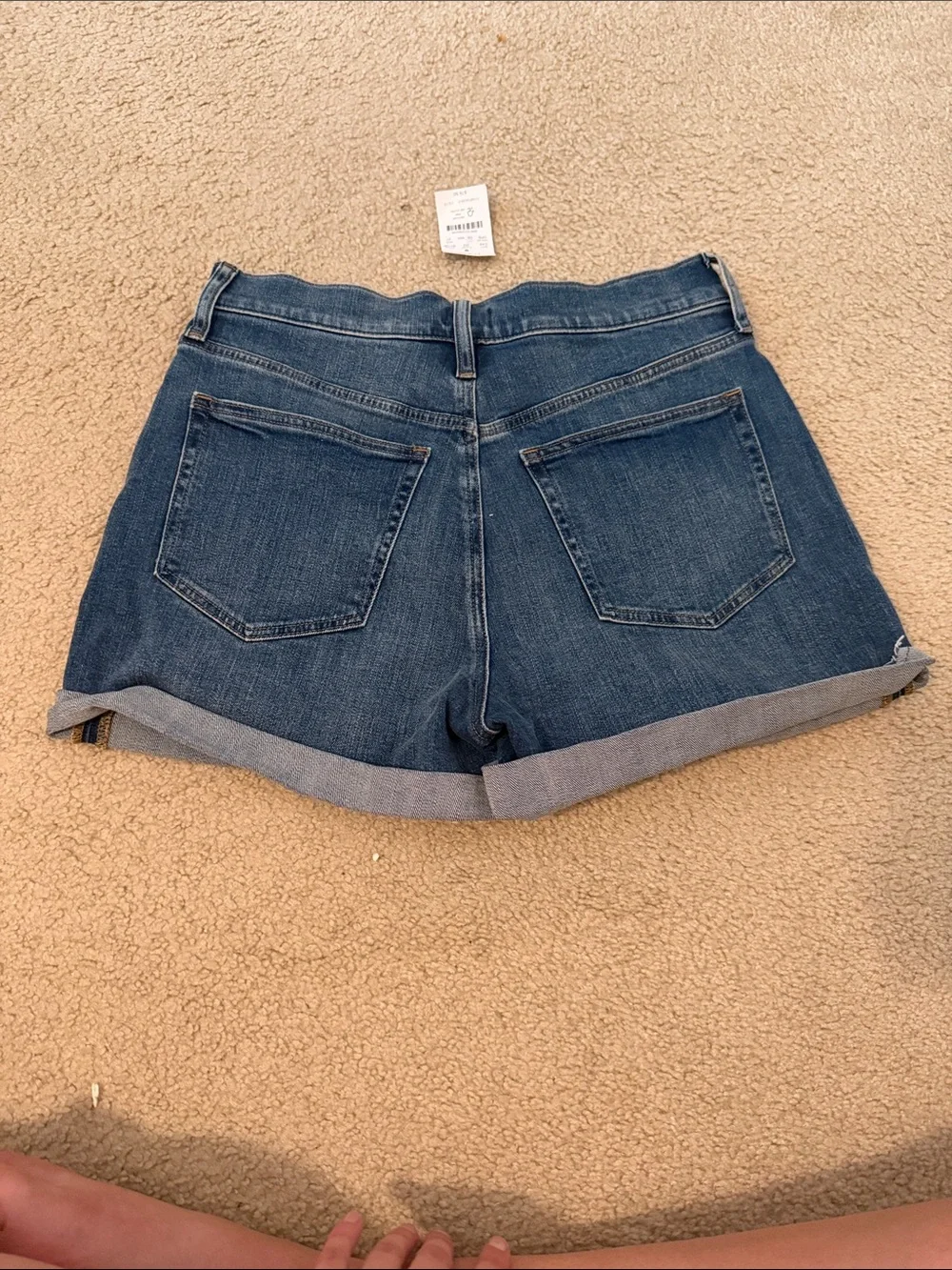 J. Crew Medium Wash Rolled-Hem Denim Shorts